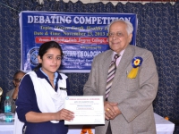 Winners of debating competition.
