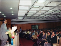 16th Convention assembly being addressed by V.P. Dimri, Director, NGRI. 