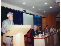 D.K. Pande, President, Indian Geological Congress, giving his Presidential Address at the 16th Convention.